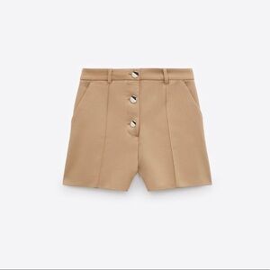NEW Zara tan shorts